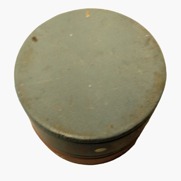 Floral Wooden Trinket Box Blue Hand Painted Tole Pennsylvania Dutch - Picture 8 of 8